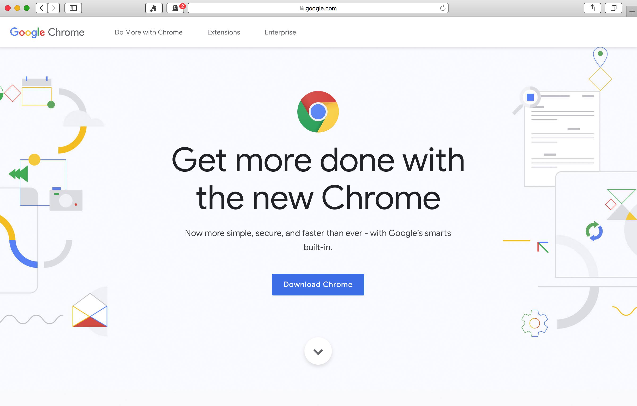 where is more in chrome for a mac